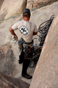 Climber Steward working at Joshua Tree