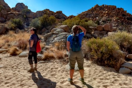 Hikers on Willow Hole trail photo