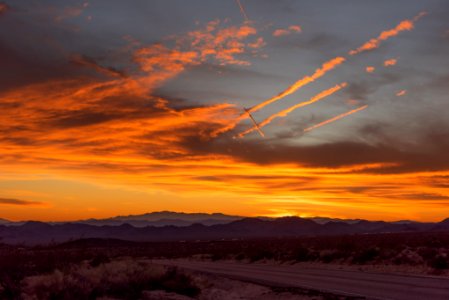Sunset in the Mojave Preserve