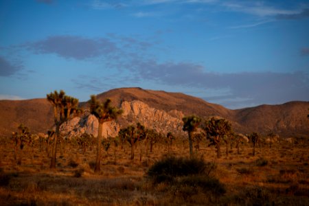 Sunset over Saddle Rock from Hidden Valley photo