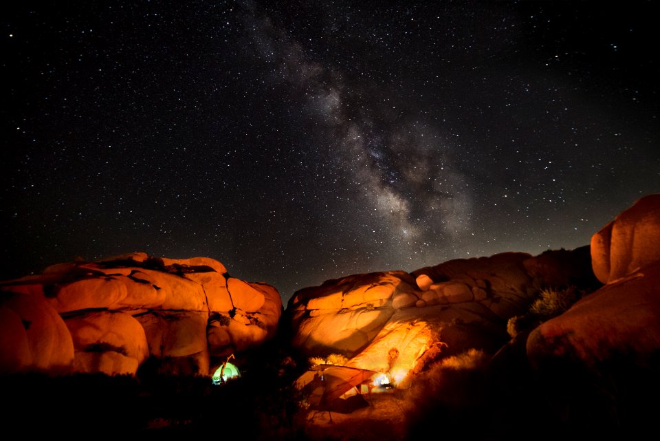 Milky Way over Jumbo Rocks Campground
