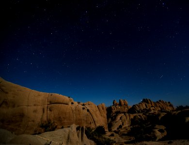 Night sky at Jumbo Rocks Campground photo