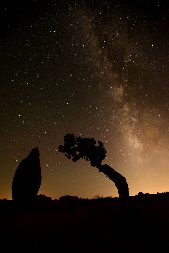 Light pollution near Jumbo Rocks