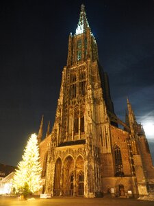 Ulm cathedral church steeple photo