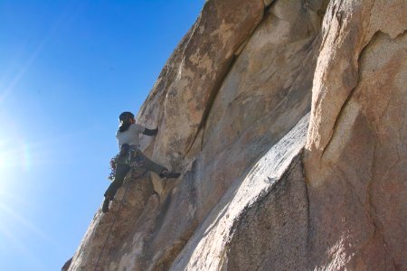 Climbing Ranger on Hemingway Wall