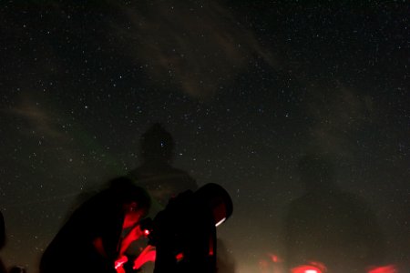 Star viewing through telescopes; 2015 Night Sky Festival photo