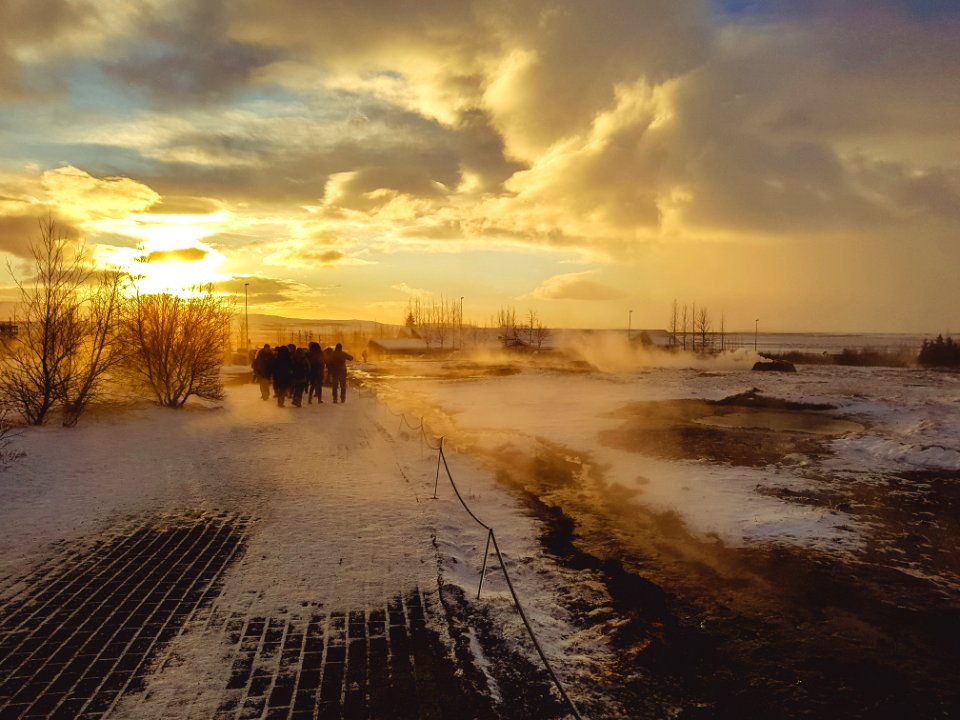 Sunrise over the Geysers