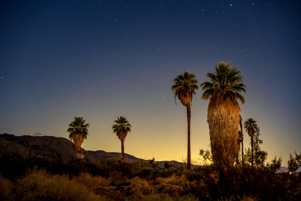 Night sky and light pollution at the Oasis of Mara