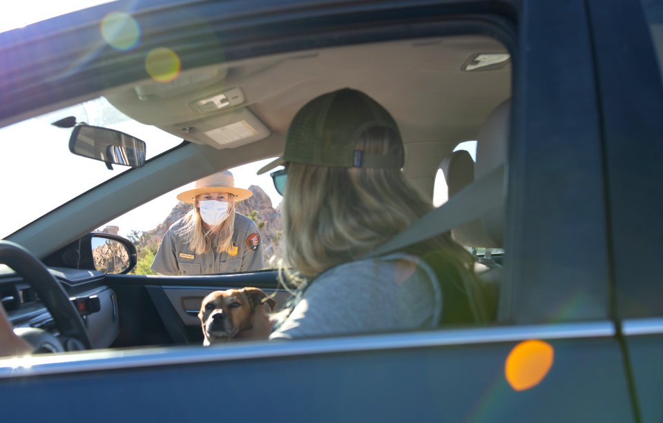 Visitor Park Ranger car interaction