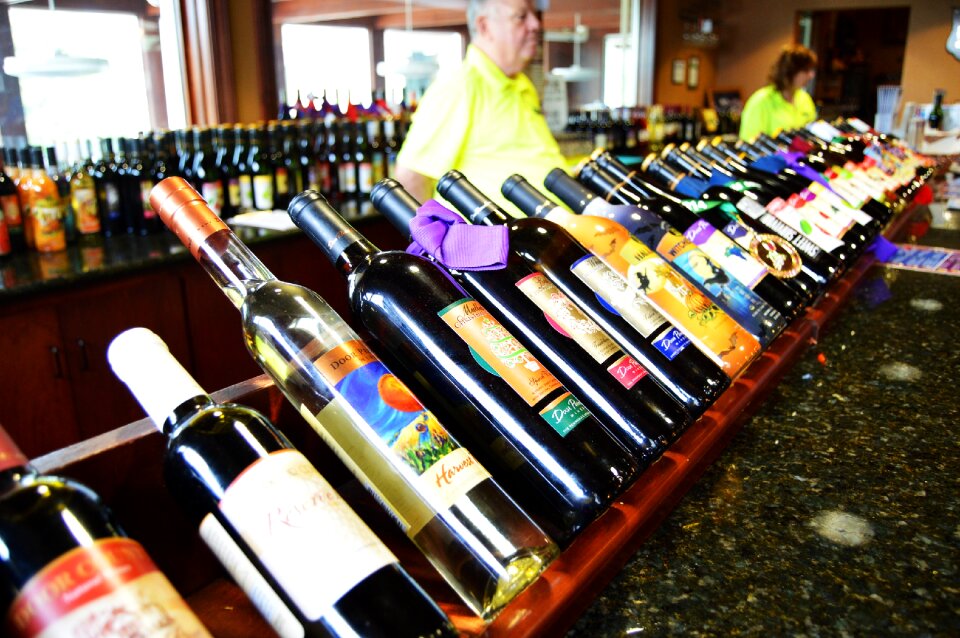 Selection winery bottle