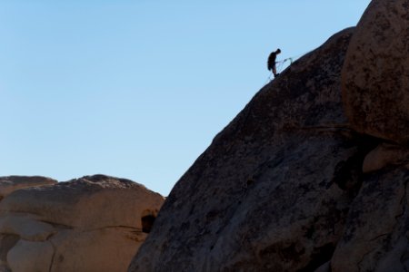Climber at Hidden Valley