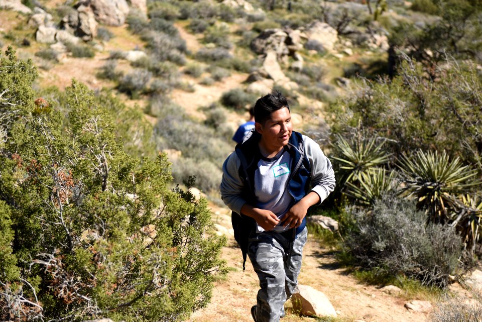 Young hiker