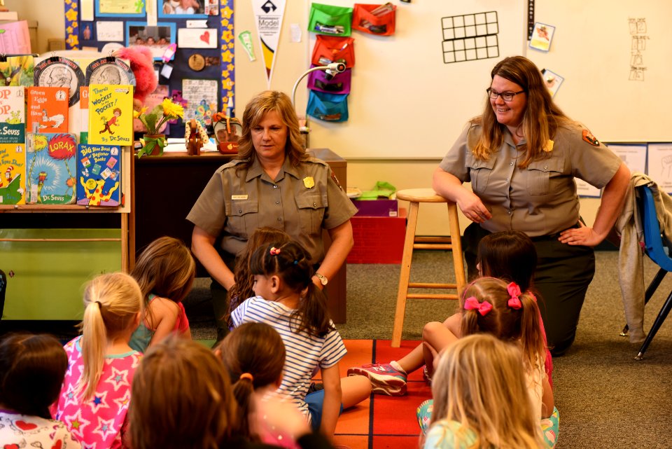 Rangers at Elementary School