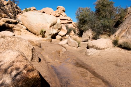Barker dam trail flooded after rainfall
