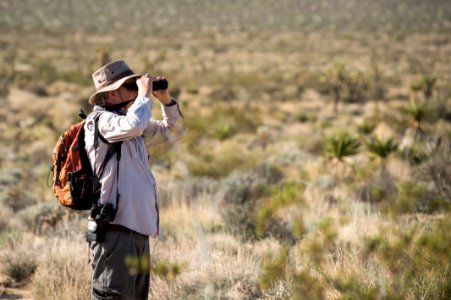 Earthwatch Volunteers Look for Birds as Part of a Climate Change Study photo