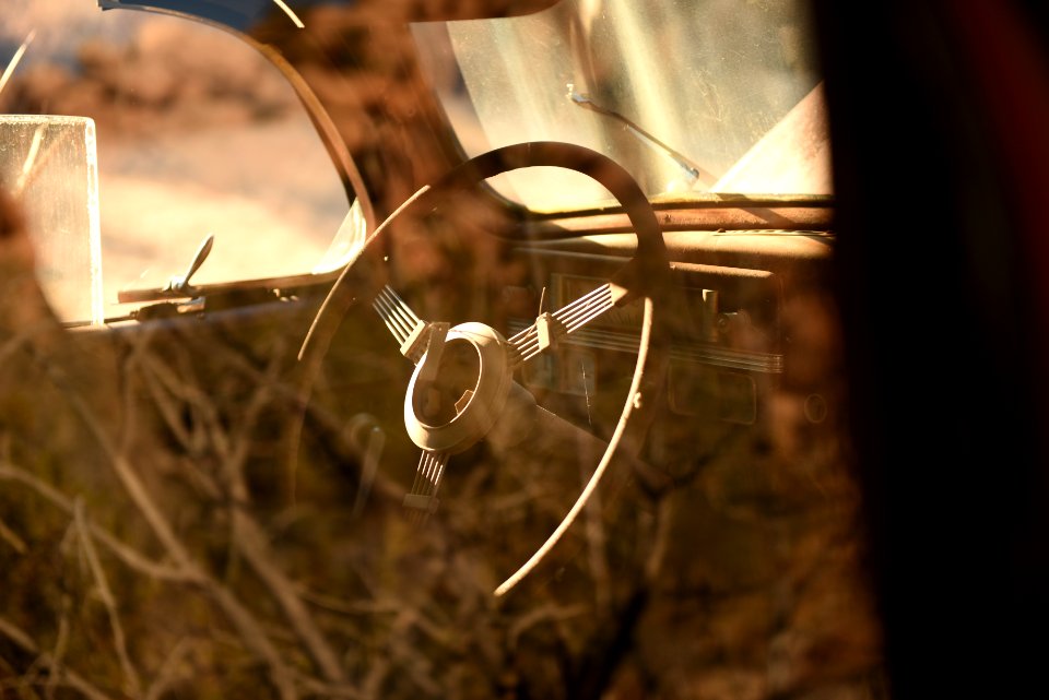 Steering Wheel Through Window