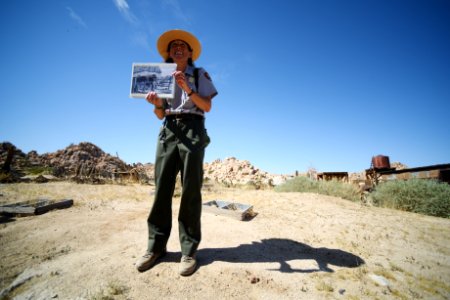 Ranger with photo of Bill Keys