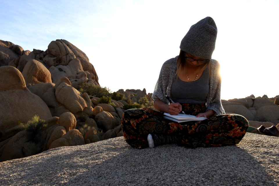 Artist on the Skull Rock Trail
