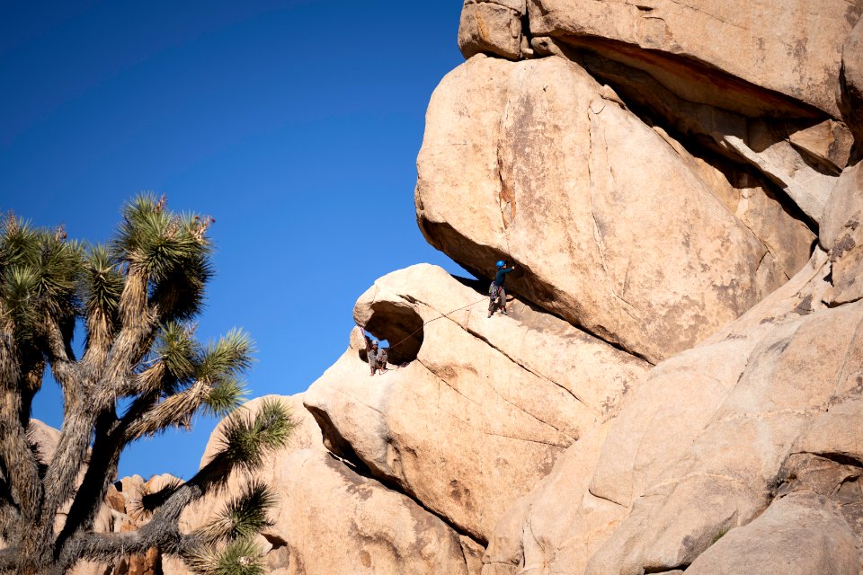 Climbers in Hidden Valley Campground at the Space Station