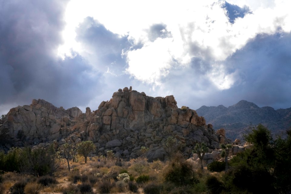 Storm clouds near Hemingway Buttress