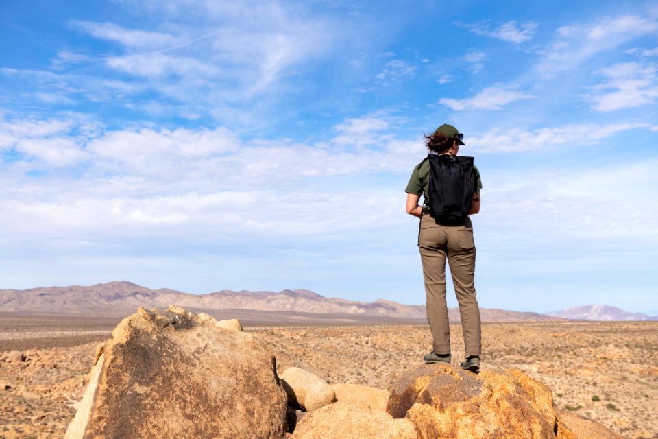 Park ranger on Mastodon Peak Trail