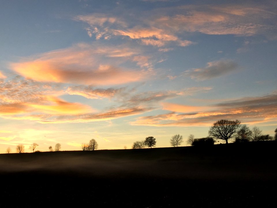 Sonnenuntergang bei Schondorf