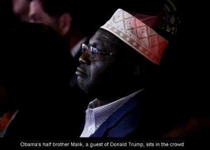 Malik Obama a Donald Trump guest