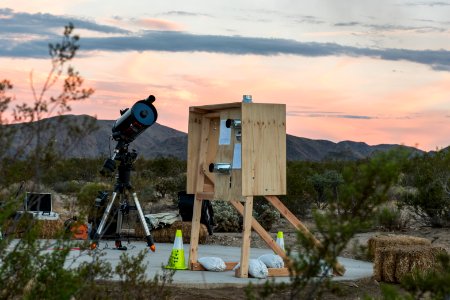 Telescopes and star counting stations were set up at various locations; 2015 Night Sky Festival photo