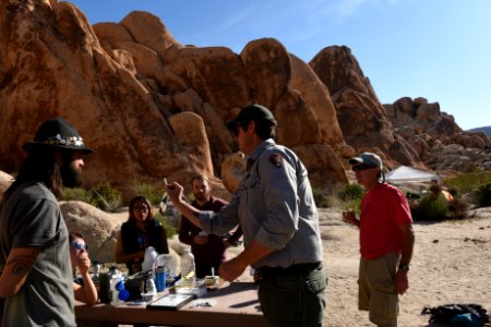 Ranger-led volunteer event in Indian Cove