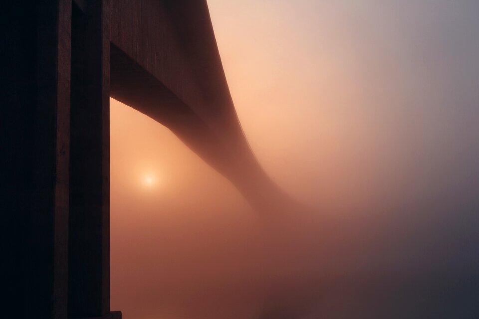 Mist architecture cityscape