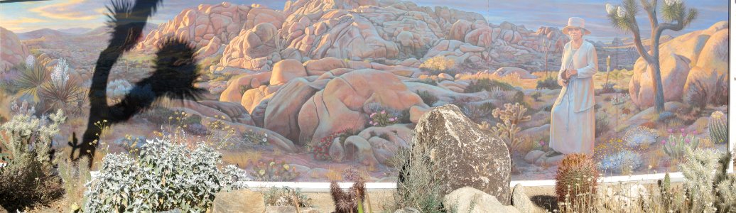 Minerva Hoyt Mural; Oasis Visitor Center photo