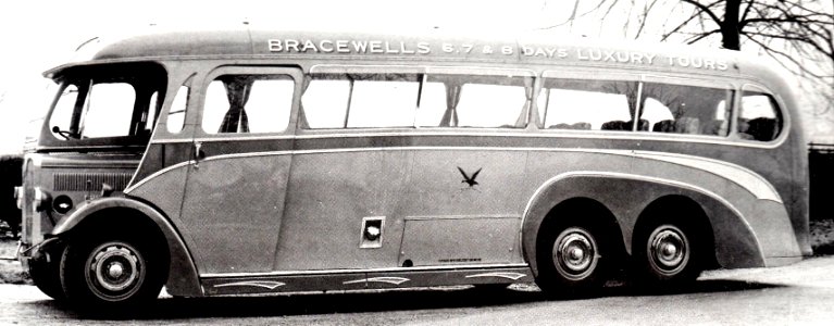 A lovely old AEC Renown with Bracewells of Colne Lancs.Duple coachwork photo