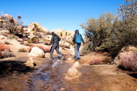 Barker dam trail flooded after rainfall