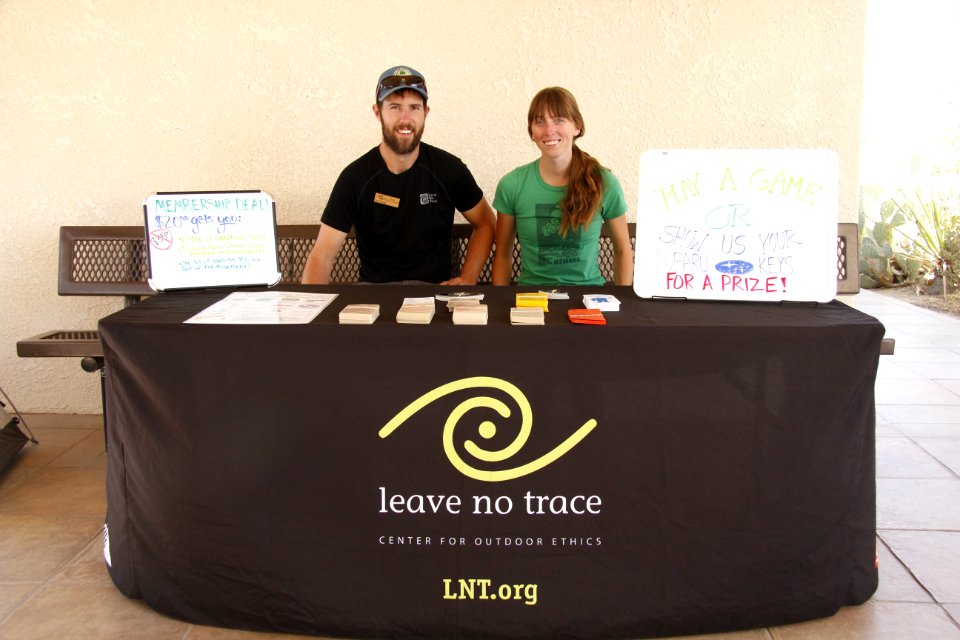 Leave No Trace Traveling Trainers Offering Information to Park Staff and the Public