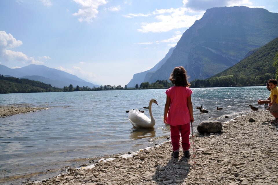 Holidays beach lake