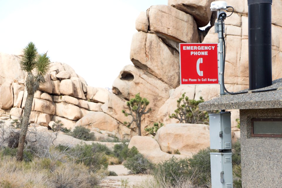 Hidden Valley Campground; emergency phon