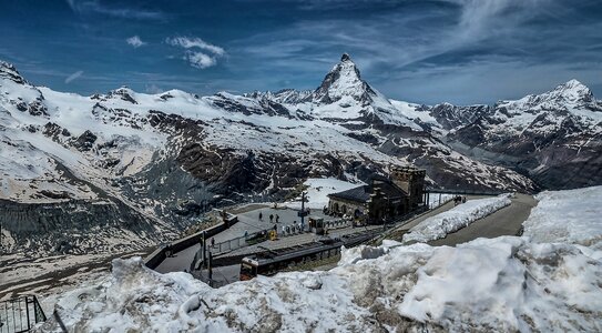 Zermatt alpine high alps photo