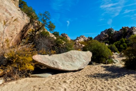 Boulder piece along Willow Hole trail photo