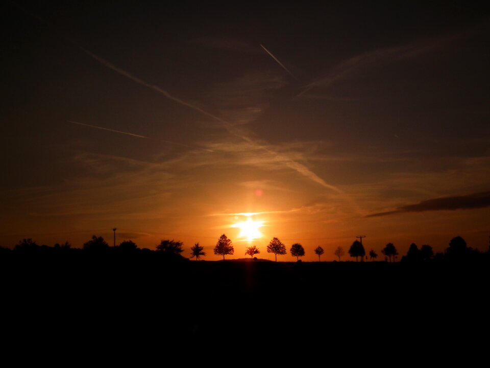 Sky sunset evening photo