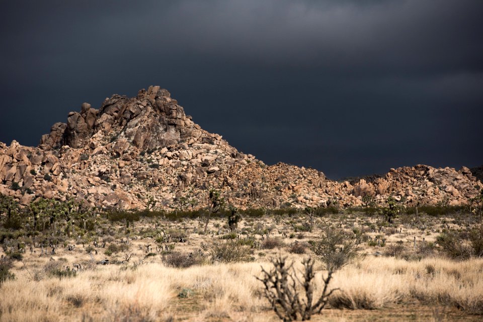 Dark storm clouds photo