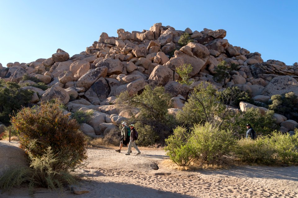 Hiking the Barker Dam Trail