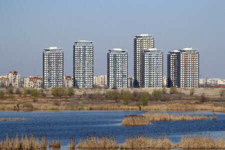 Urban structure skyline