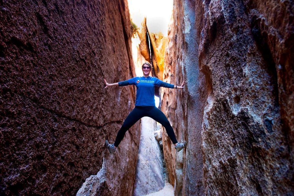 Rock scrambling in The Real Hall of Horrors