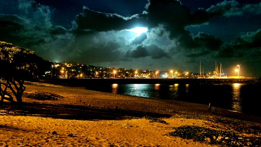 St Pierre de La Reunion by Night photo