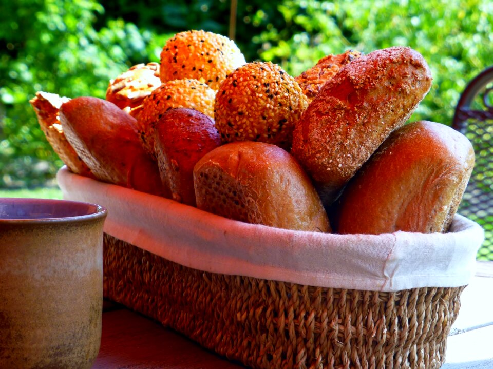 Coffee breakfast table arouse photo