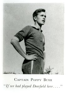 George H.W. Bush, class of 1942, captain of varsity soccer