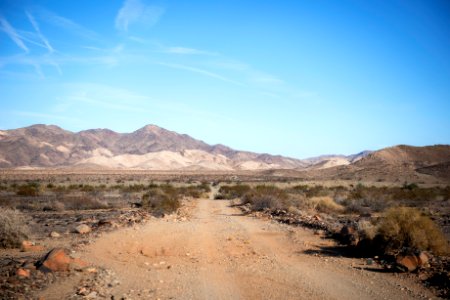 Black Eagle Mine Road and the Eagle Mountains