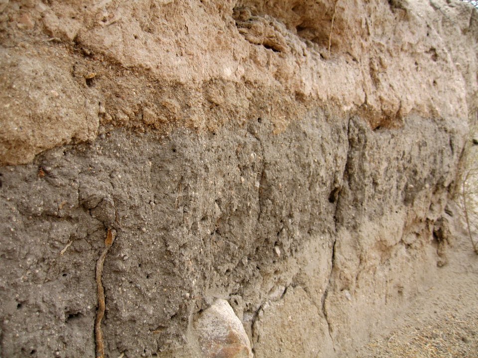 Soil stratigraphy near Desert Queen Ranch