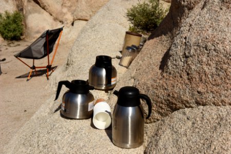 Breakfast at Indian Cove Campground