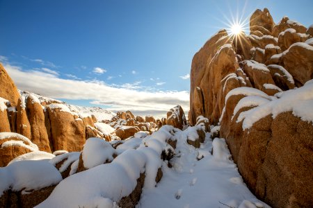 Snow near White Tank Campground